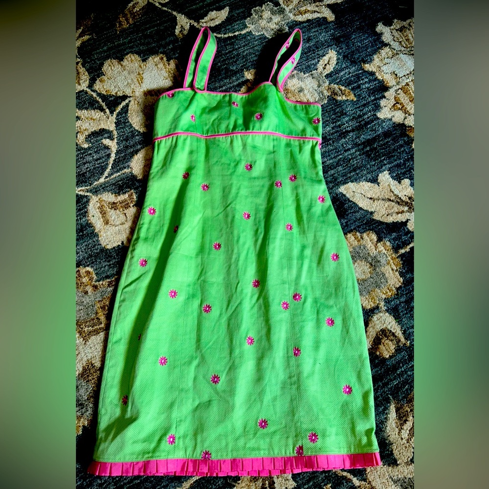 Vintage Retro BushwackerDress Pink & Green Floral